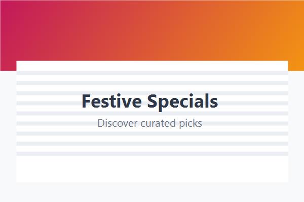 Festive Specials