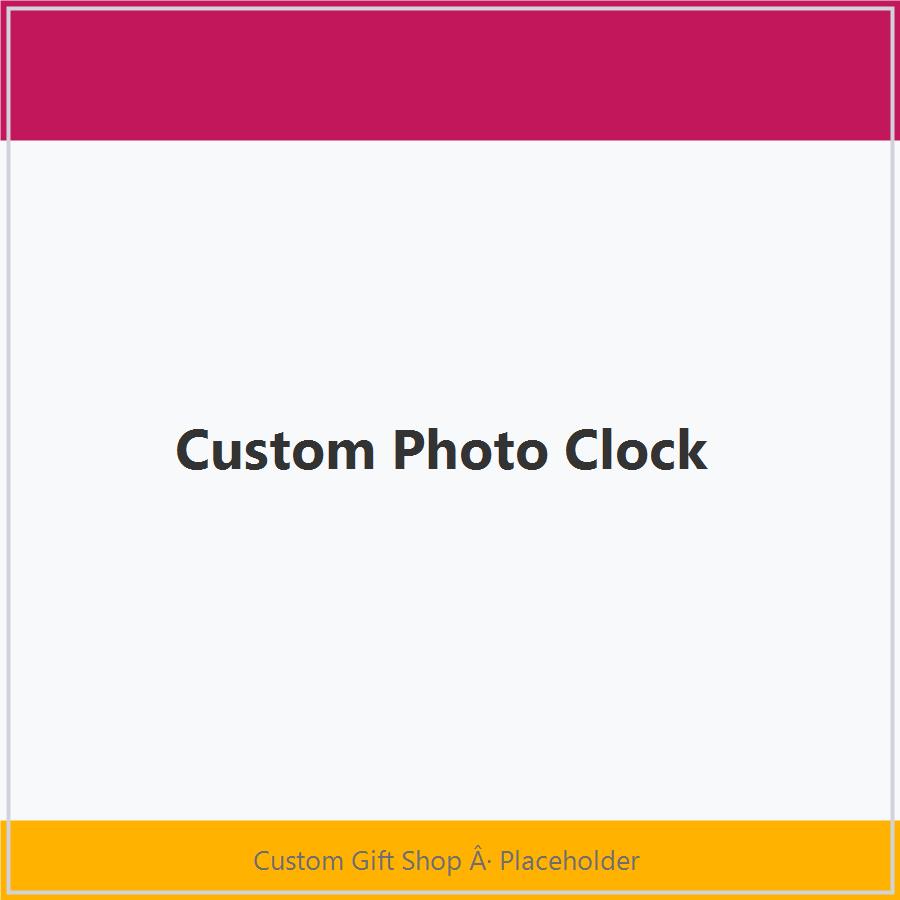 Custom Photo Clock
