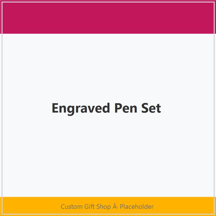 Engraved Pen Set