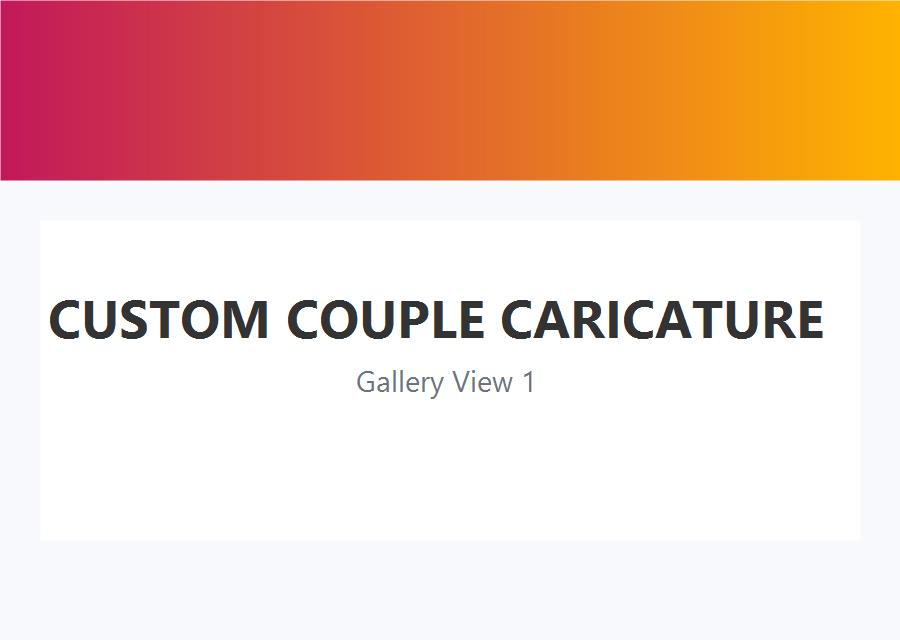 Custom Couple Caricature