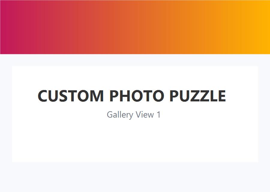 Custom Photo Puzzle