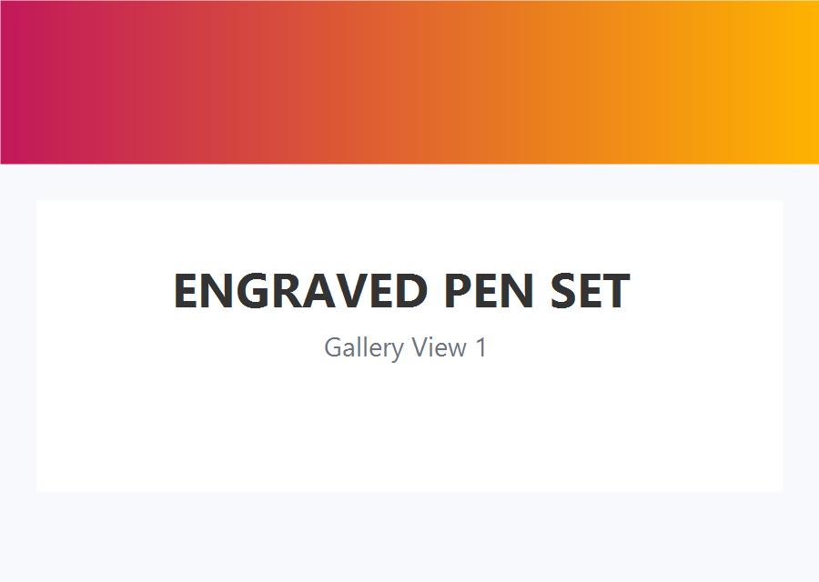 Engraved Pen Set