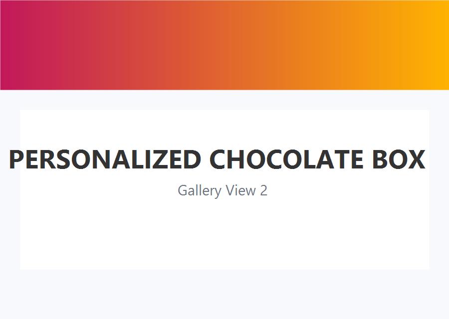 Personalized Chocolate Box