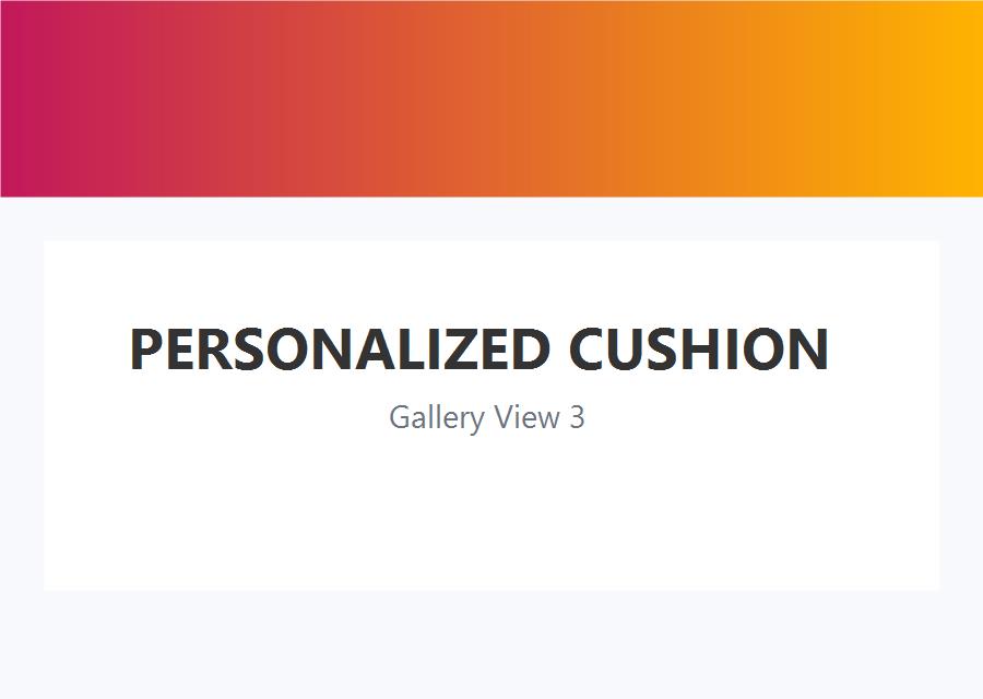 Personalized Cushion