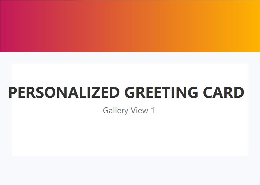 Personalized Greeting Card