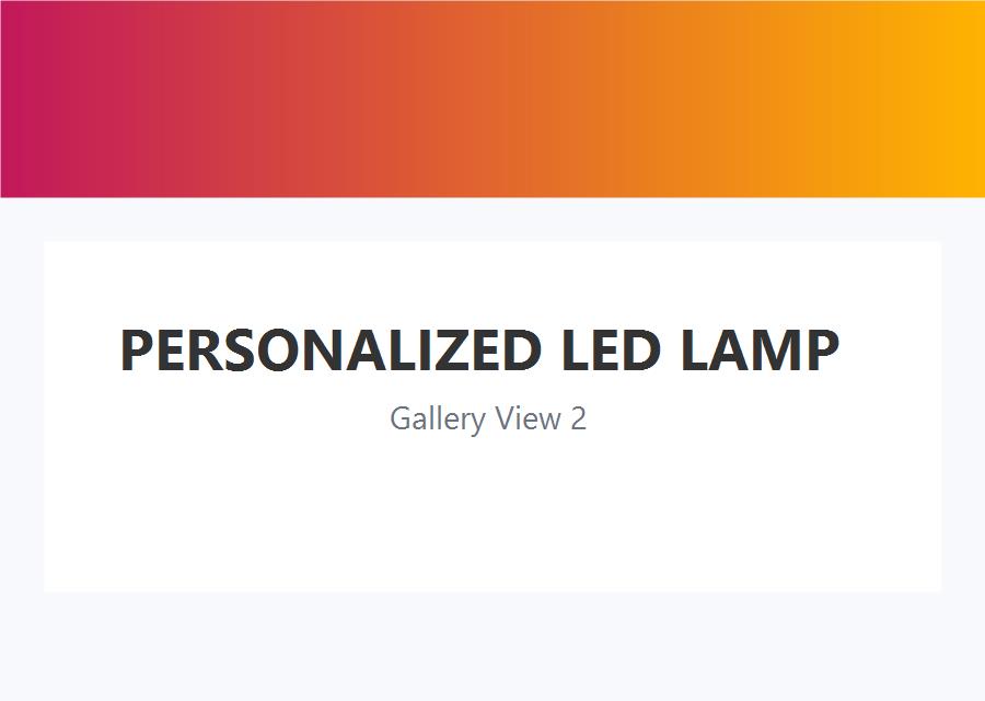 Personalized LED Lamp